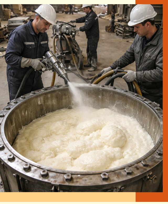 Заливка ППУ в емкости в Липецке от 7536 руб. — утепление емкости под ключ | ТепломастерЛпц